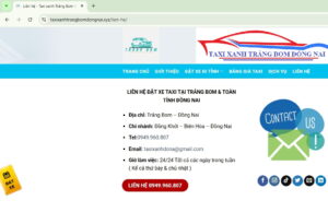 taxi trảng bom đồng nai